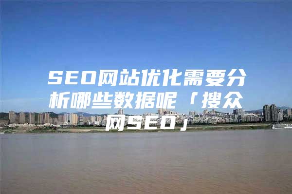 SEO网站优化需要分析哪些数据呢「搜众网SEO」