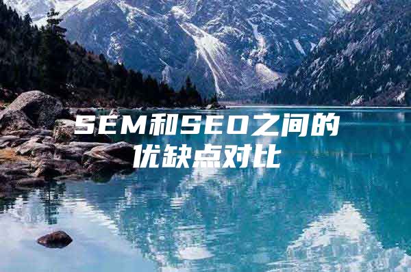 SEM和SEO之间的优缺点对比