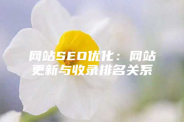 网站SEO优化：网站更新与收录排名关系