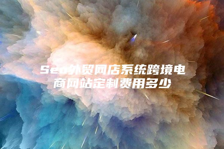 Seo外贸网店系统跨境电商网站定制费用多少