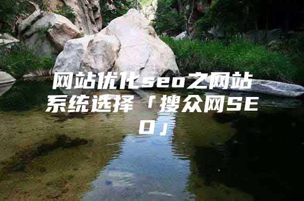 网站优化seo之网站系统选择「搜众网SEO」