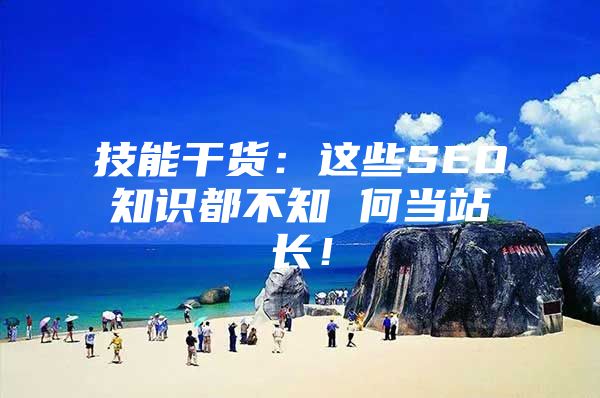 技能干货：这些SEO知识都不知 何当站长！
