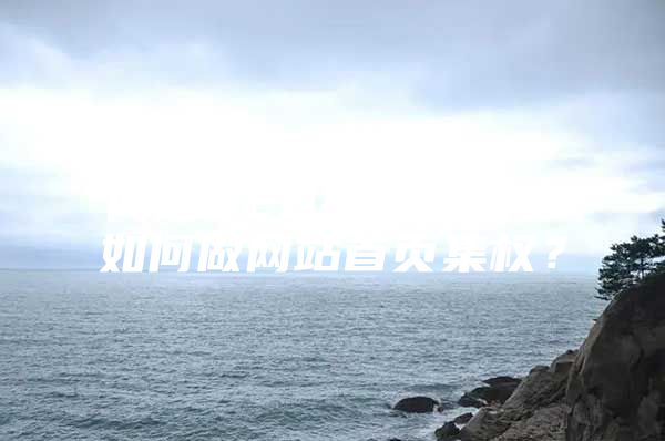 网站SEO排名策略之如何做网站首页集权？