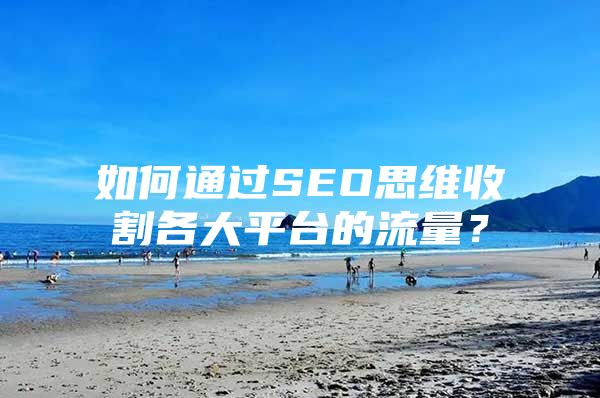 如何通过SEO思维收割各大平台的流量？