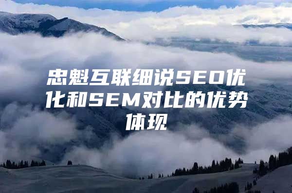忠魁互联细说SEO优化和SEM对比的优势体现