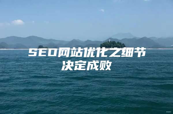 SEO网站优化之细节决定成败