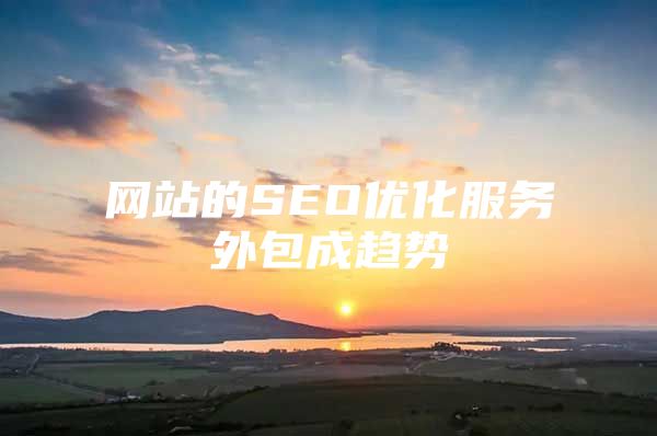 网站的SEO优化服务外包成趋势