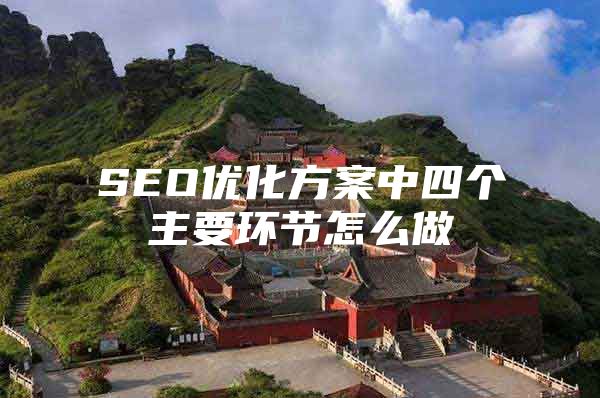 SEO优化方案中四个主要环节怎么做
