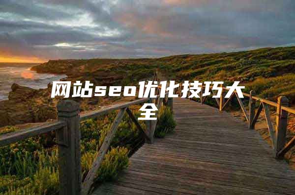 网站seo优化技巧大全
