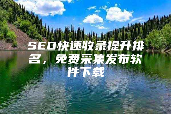 SEO快速收录提升排名，免费采集发布软件下载