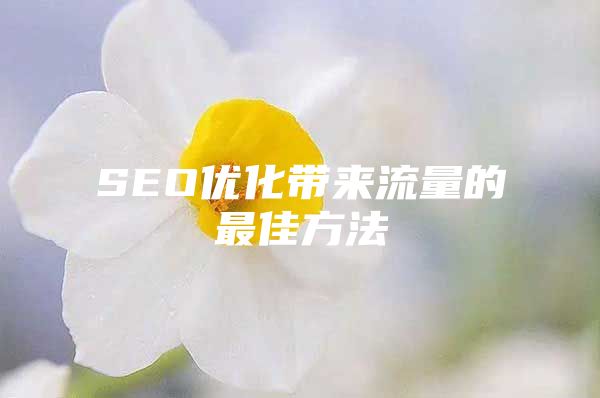 SEO优化带来流量的最佳方法