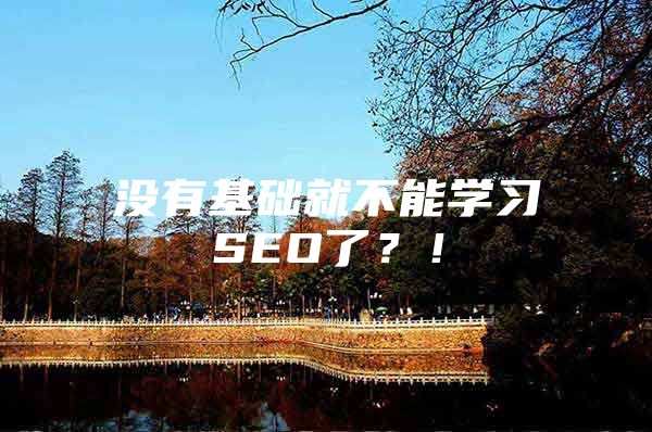 没有基础就不能学习SEO了？！