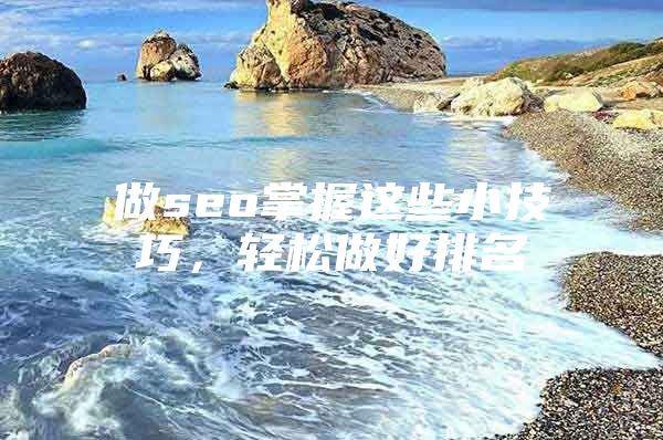 做seo掌握这些小技巧，轻松做好排名