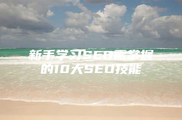 新手学习SEO需掌握的10大SEO技能