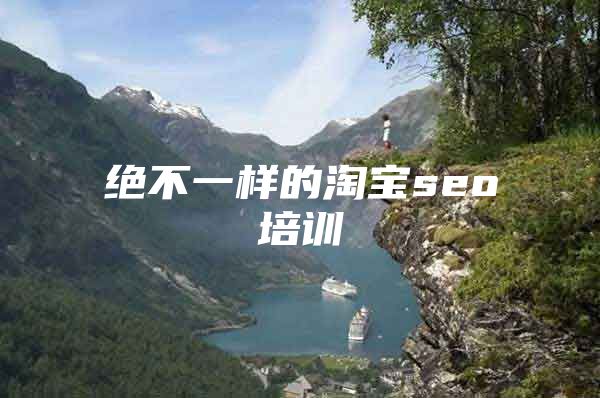 绝不一样的淘宝seo培训