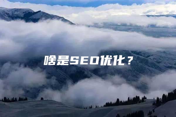 啥是SEO优化？