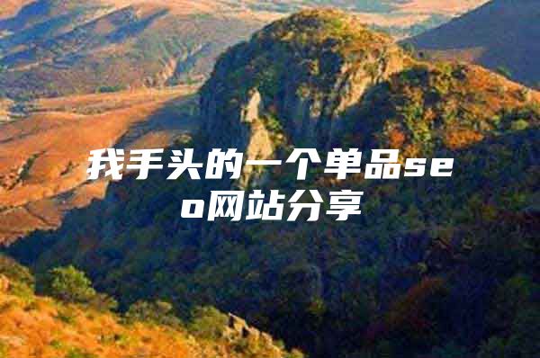 我手头的一个单品seo网站分享