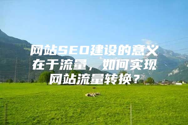 网站SEO建设的意义在于流量，如何实现网站流量转换？