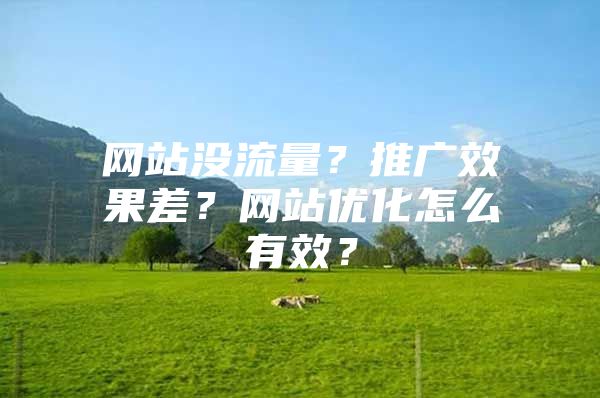 网站没流量？推广效果差？网站优化怎么有效？