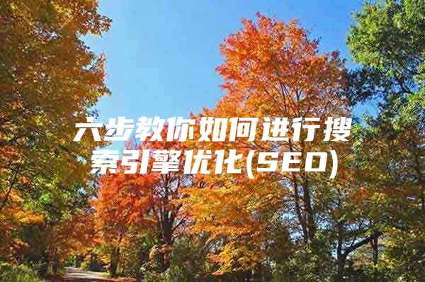 六步教你如何进行搜索引擎优化(SEO)