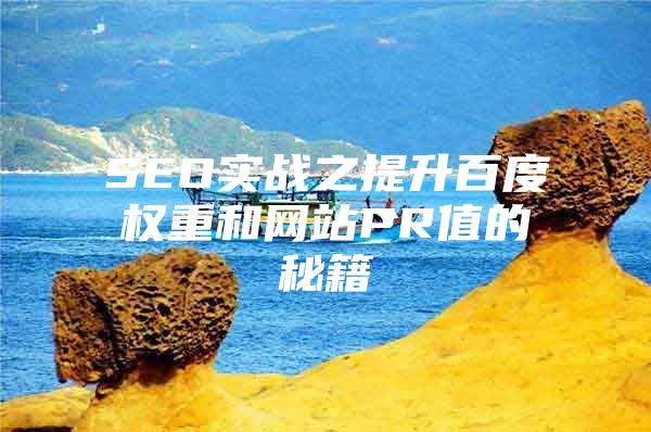 SEO实战之提升百度权重和网站PR值的秘籍