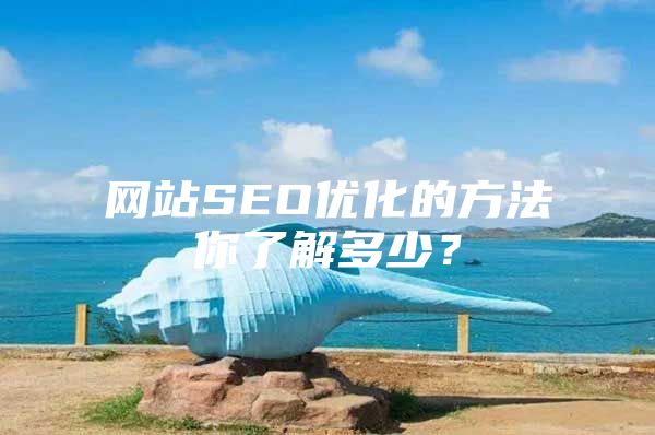 网站SEO优化的方法你了解多少？