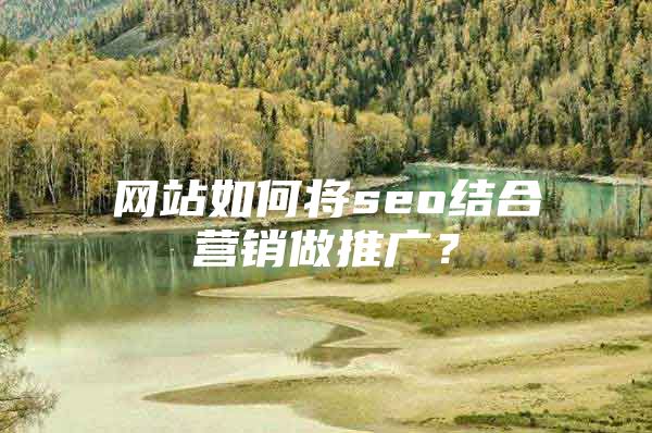 网站如何将seo结合营销做推广？