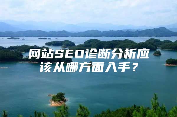 网站SEO诊断分析应该从哪方面入手？