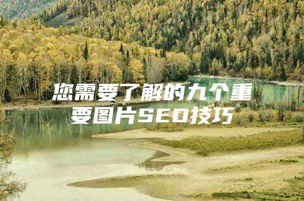 您需要了解的九个重要图片SEO技巧