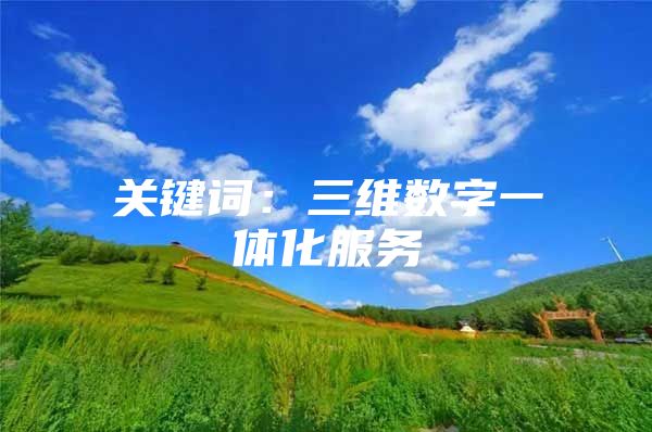 关键词：三维数字一体化服务
