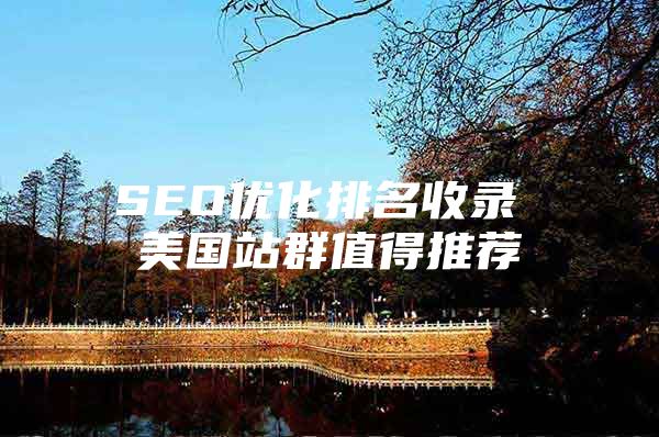 SEO优化排名收录 美国站群值得推荐