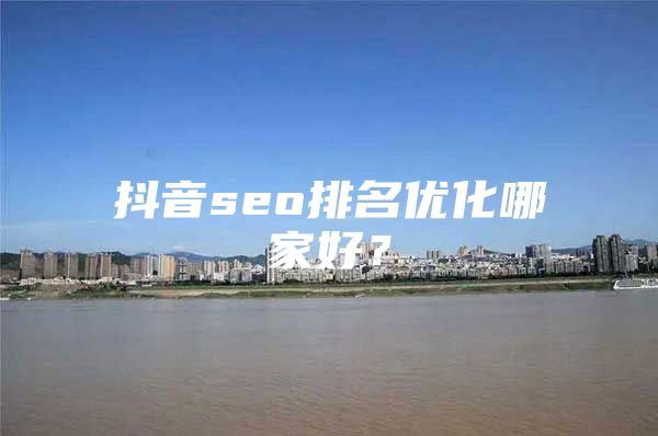 抖音seo排名优化哪家好？