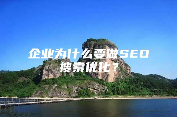 企业为什么要做SEO搜索优化？