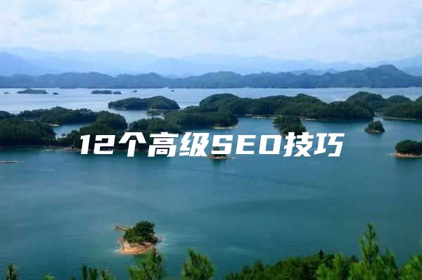 12个高级SEO技巧
