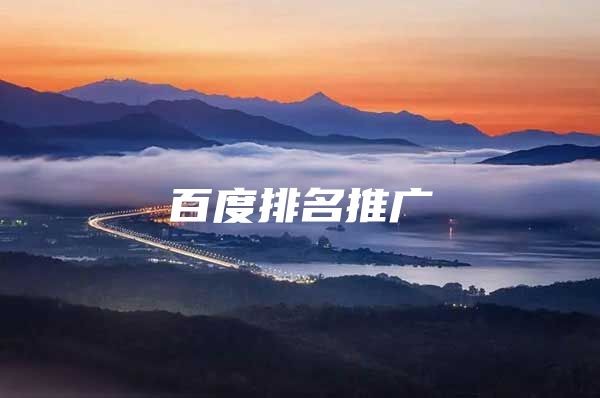 百度排名推广
