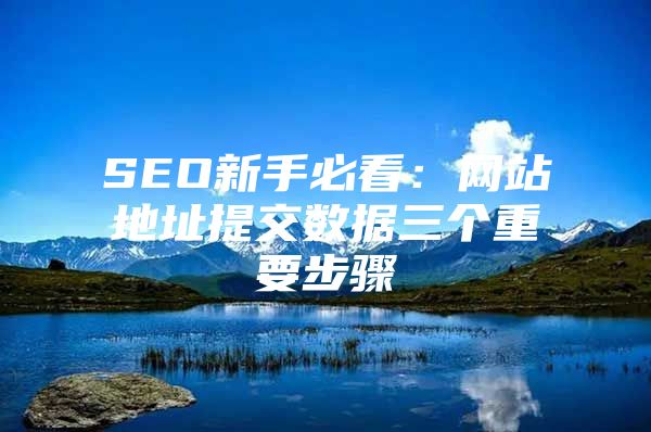 SEO新手必看：网站地址提交数据三个重要步骤