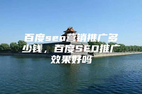 百度seo营销推广多少钱，百度SEO推广效果好吗