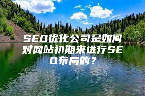 SEO优化公司是如何对网站初期来进行SEO布局的？