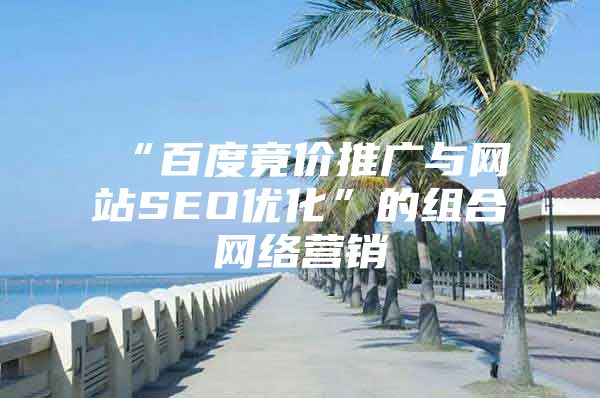 “百度竟价推广与网站SEO优化”的组合网络营销