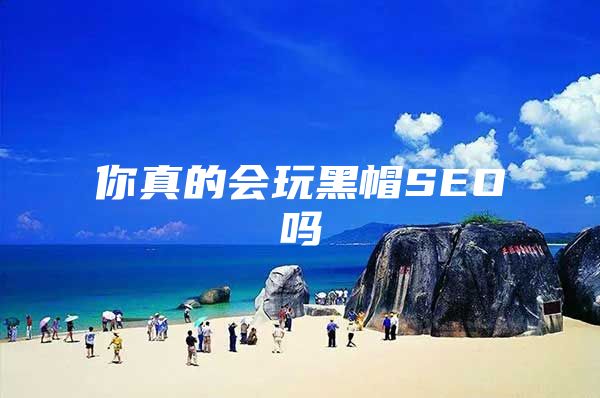 你真的会玩黑帽SEO吗