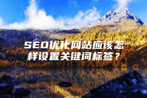 SEO优化网站应该怎样设置关键词标签？
