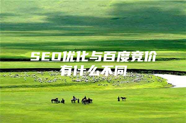 SEO优化与百度竞价有什么不同