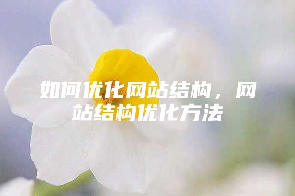 如何优化网站结构，网站结构优化方法