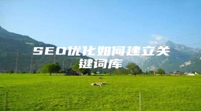 SEO优化如何建立关键词库