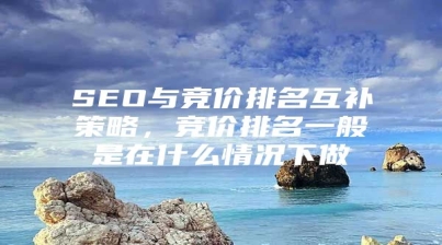 SEO与竞价排名互补策略，竞价排名一般是在什么情况下做