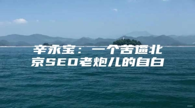 辛永宝：一个苦逼北京SEO老炮儿的自白
