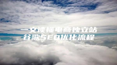 一文读懂电商独立站谷歌SEO优化流程