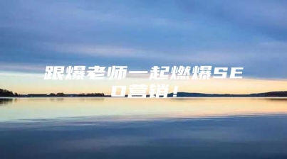 跟爆老师一起燃爆SEO营销！