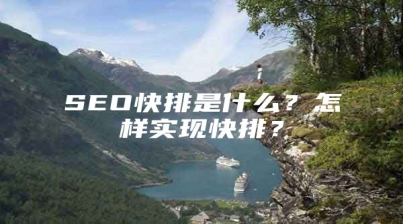SEO快排是什么？怎样实现快排？