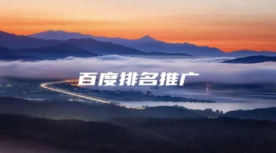 百度排名推广